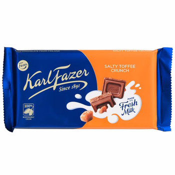 FAZER MILK CHOCOLATE TOFFEE BRITTLE BAR