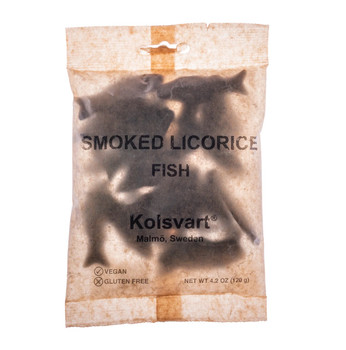 KOLSVART SALTY SMOKED LICORICE FISH