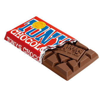 TONY'S CHOCOLONELY MILK CHOCOLATE BAR 180g