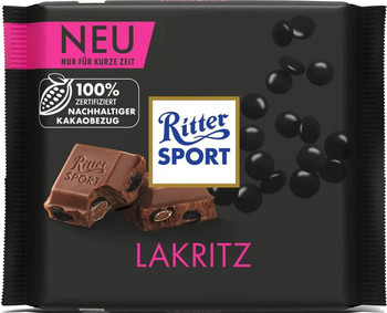 RITTER SPORT MILK LAKRITZ 100g