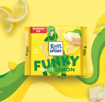 RITTER SPORT FUNKY WHITE LEMON