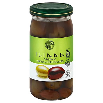 ILIADA MIXED ORGANIC GREEK OLIVES 13oz