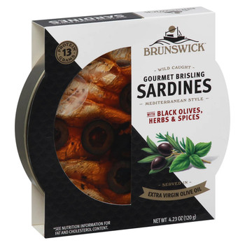BRUNSWICK SARDINES WITH BLACK OLIVES