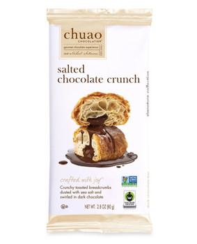 CHUAO SALTED CHOCOLATE CRUNCH BAR 80g.