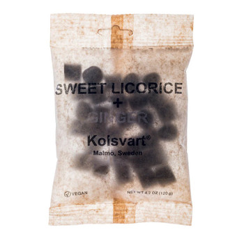 KOLSVART SWEET LICORICE WITH GINGER