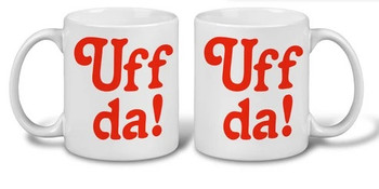 UFF DA! COFFEE MUG WHITE