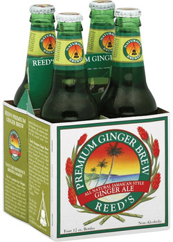 REED'S PREMIUM GINGER BREW 12oz 4-PACK REED'S PREMIUM GINGER BREW 12oz 4-PACK