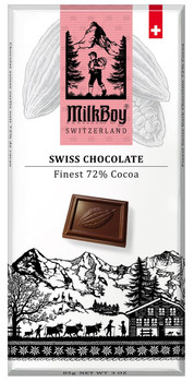 MILKBOY 72% SWISS DARK CHOCOLATE