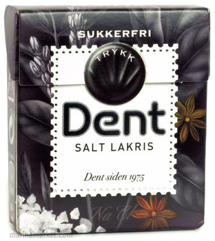 DENT SALT LICORICE BOX 24g DENT SALT LICORICE BOX 24g