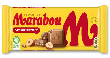 MARABOU SCHWEIZERNOT MILK CHOCOLATE WITH HAZELNUTS 100g