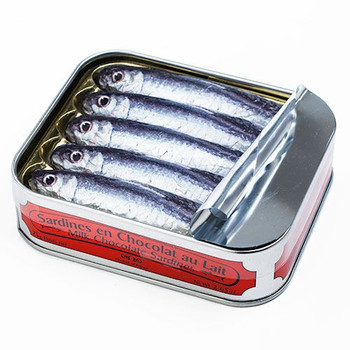 MICHEL CLUIZEL MILK CHOCOLATE 39% SARDINES MICHEL CLUIZEL MILK CHOCOLATE 39% SARDINES