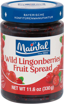 MAINTAL WILD LINGONBERRIES 45% FRUIT SPREAD 330g MAINTAL WILD LINGONBERRIES 45% FRUIT SPREAD 330g