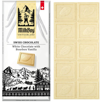 MILKBOY SWISS WHITE CHOCOLATE WITH BOURBON VANILLA 85g