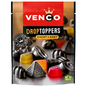 VENCO DROPTOPPERS ZACHT & ZOET SOFT & SWEET