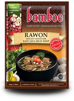 BAMBOE RAWON SPICY EAST JAVA BEEF SOUP 54g BAMBOE RAWON SPICY EAST JAVA BEEF SOUP 54g