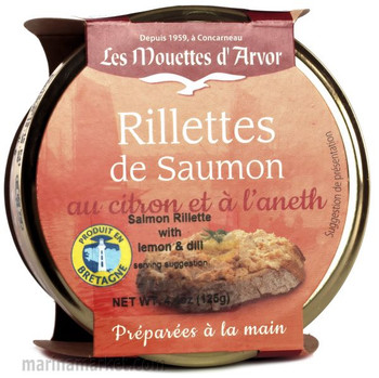 LES MOUETTES d' ARVOR  SALMON RILLETTES 125g