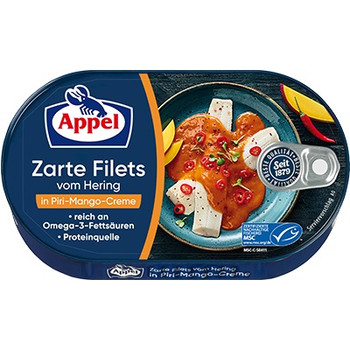 APPEL HERRING IN PIRI-MANGO CREAM
