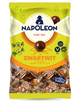 NAPOLEON ZWARTWIT BLACK & WHITE LICORICE BALLS 225g