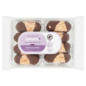GWOON BOKKENPOOTJES CHOCOLATE DIPPED MERINGUE COOKIES