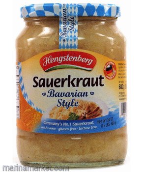 HENGSTENBERG BAVARIAN STYLE SAUERKRAUT IN WINE 680g HENGSTENBERG BAVARIAN STYLE SAUERKRAUT IN WINE 680g
