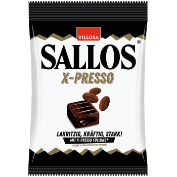 SALLOS X-PRESSO LICORICE 135g SALLOS X-PRESSO LICORICE 135g