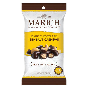 MARICH DARK CHOCOLATE SEA SALT CASHEWS