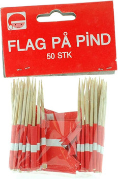 DANISH FLAG TOOTHPICKS DANISH FLAG TOOTHPICKS