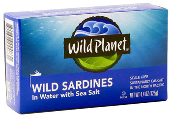 WILD PLANET SARDINES IN WATER WITH SEA SALT 125g WILD PLANET SARDINES IN WATER WITH SEA SALT 125g