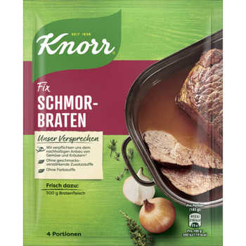 knorr sauerbraten mix directions in english