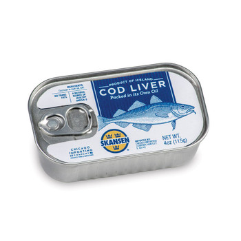 SKANSEN LIGHTLY SMOKED COD LIVER 115g