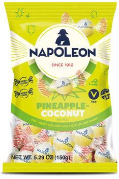 NAPOLEON PINEAPPLE COCONUT HARD CANDY 150g NAPOLEON PINEAPPLE COCONUT HARD CANDY 150g