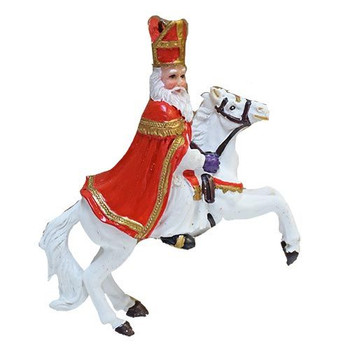 SINTERKLAAS RIDING HORSE ORNAMENT
