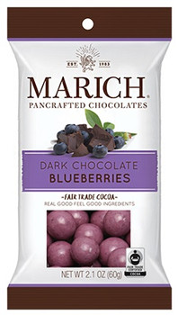 MARICH DARK CHOCOLATE BLUEBERRIES 2oz MARICH DARK CHOCOLATE BLUEBERRIES 2oz