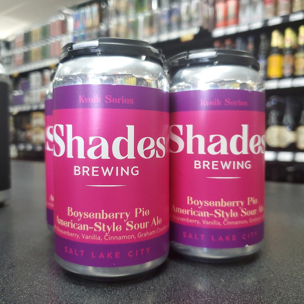 SHADES BREWING BOYSENBERRY PIE SOUR ALE 12oz 4-PACK