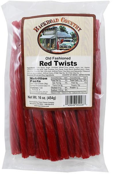 BACKROAD COUNTRY OLD FASHIONED RED TWISTS 16oz