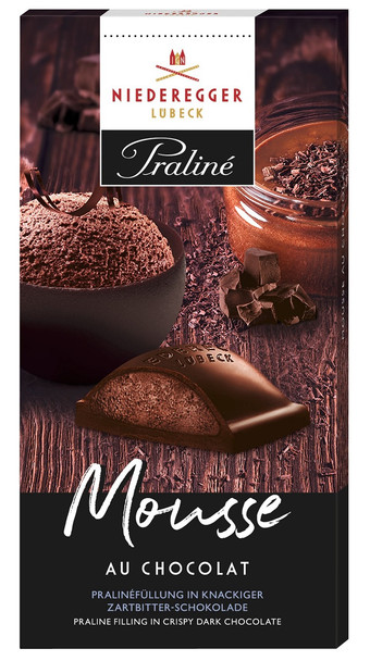 NIEDEREGGER PRALINE MOUSSE AU CHOCOLAT 100g