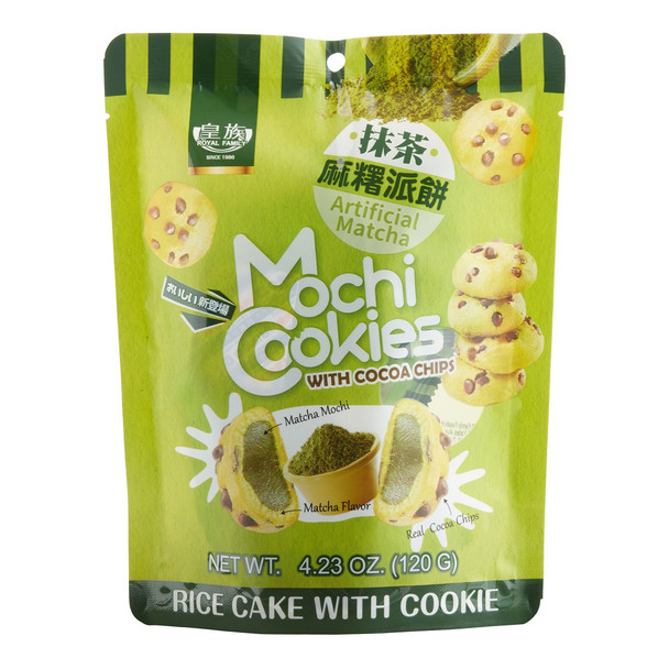 ROYAL FAMILY MOCHI COOKIES MATCHA WITH COCOA CHIPS 120g