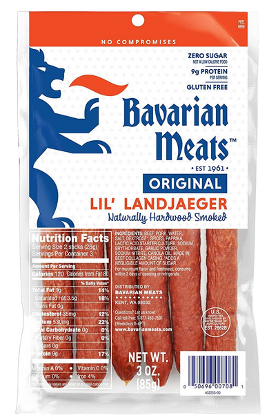 BAVARIAN MEATS LIL' LANDJAEGER ORIGINAL 3oz