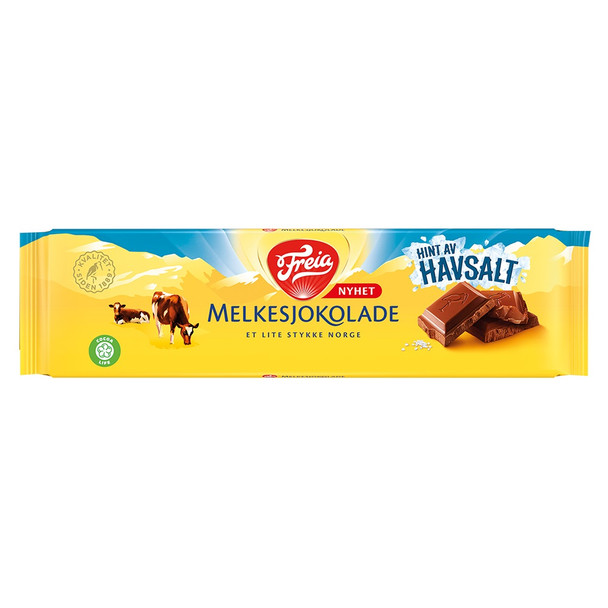 FREIA MELKESJOKOLADE HAVSALT MILK CHOCOLATE SEA SALT BAR