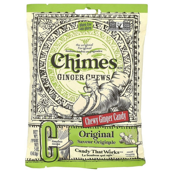 CHIMES ORIGINAL GINGER CHEWS 5oz
