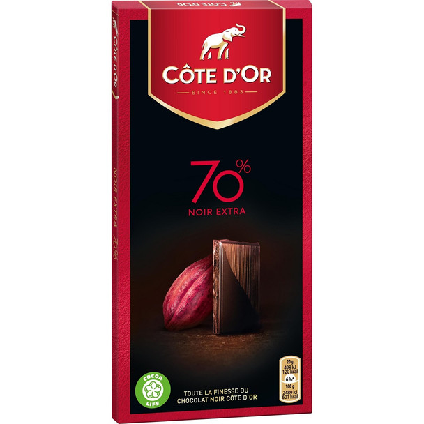 COTE D'OR 70% NOIR EXTRA CHOCOLATE 100g