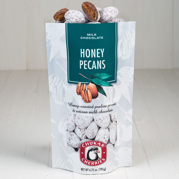 CHUKAR HONEY PRALINE MILK CHOCOLATE PECANS 6.75oz