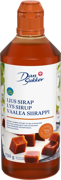 DAN SUKKER SWEDISH LIGHT SYRUP 750g