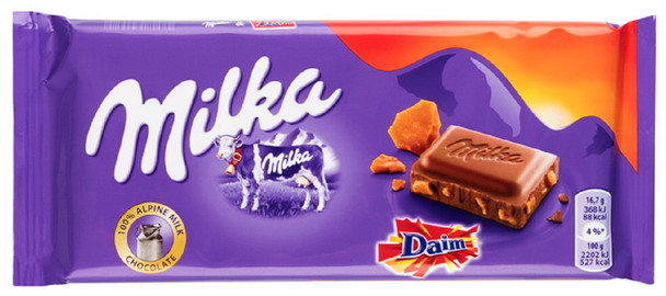 MILKA AND DAIM 100g