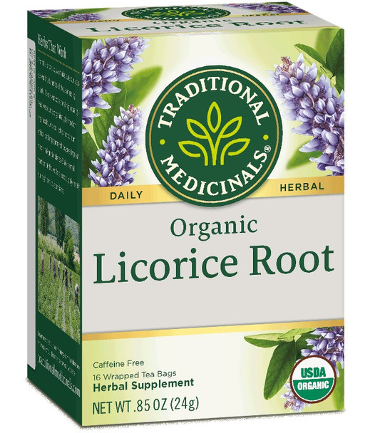 TRADITIONAL MEDICINALS LICORICE ROOT TEA 16CT