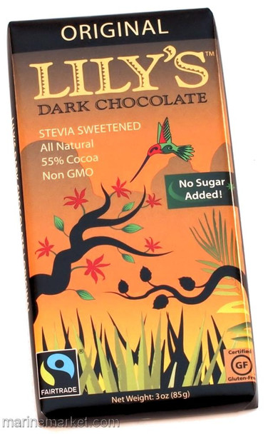 Lily's Stevia Sweetened 55% Dark Chocolate Bar