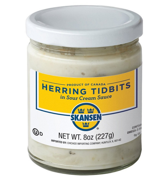 SKANSEN HERRING IN SOUR CREAM SAUCE 8oz