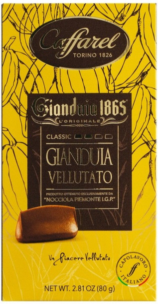 CAFFAREL GIANDUIA 1865 MILK CHOCOLATE BAR 80g