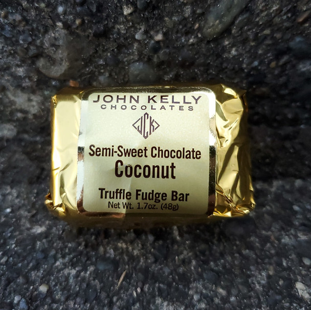 JOHN KELLY DARK CHOCOLATE TRUFFLE COCONUT FUDGE BAR