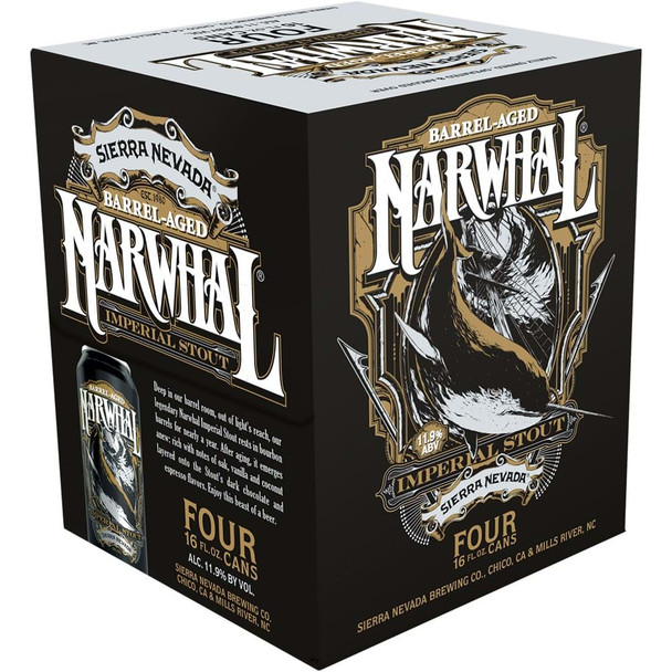 SIERRA NEVADA BARREL AGED NARWHAL 16oz 4-PACK